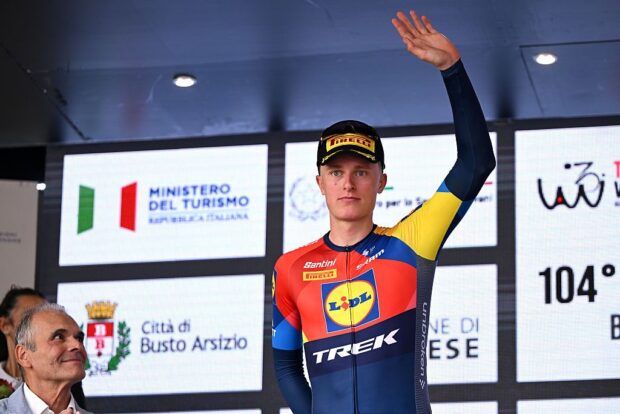 2025 Tre Valli Varesine: Albert Philipsen celebrates taking second