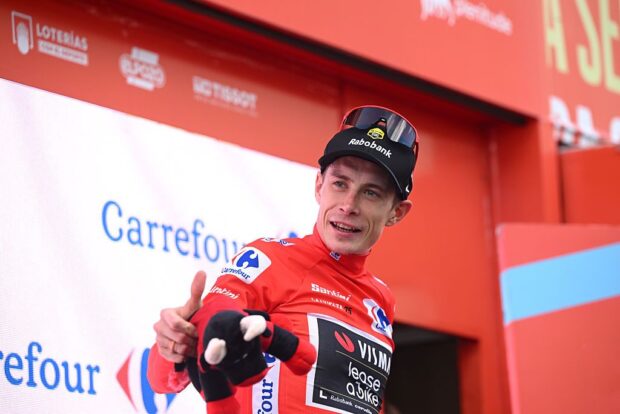 GUIJUELO, SPAIN - SEPTEMBER 12: Jonas Vingegaard of Denmark and Team Visma