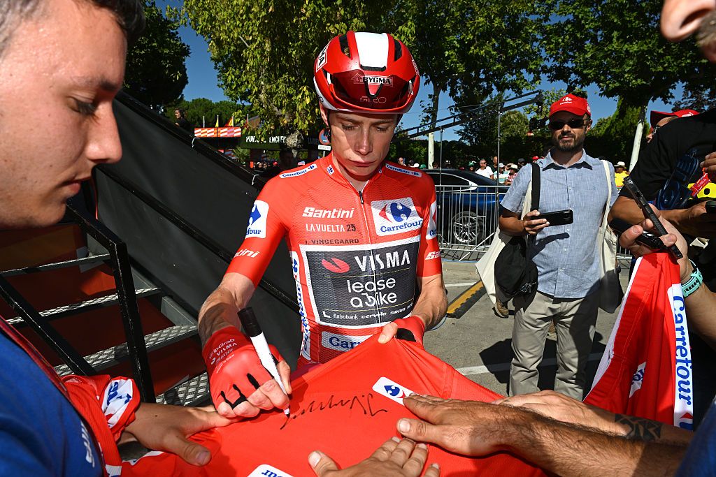 ALAPARDO, SPAIN - SEPTEMBER 14: Jonas Vingegaard of Denmark and Team Visma