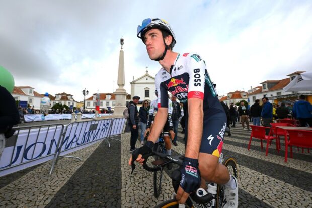 VILA REAL SANTO ANTONIO PORTUGAL FEBRUARY 21 Oier Lazkano of Spain and Team Red Bull BORA hansgrohe prior to the 51st Volta ao Algarve em Bicicleta Stage 3 a 1835km stage from Vila Real Santo Antonio to Tavira on February 21 2025 in Vila Real Santo Antonio Portugal Photo by Tim de WaeleGetty Images