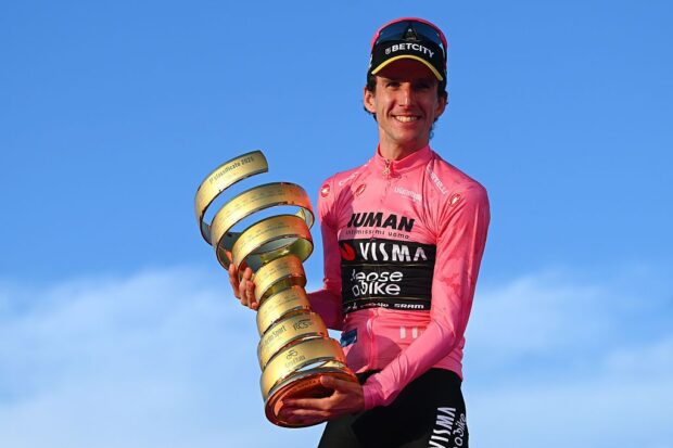 ROME, ITALY - JUNE 01: Simon Yates of Great Britain and Team Visma