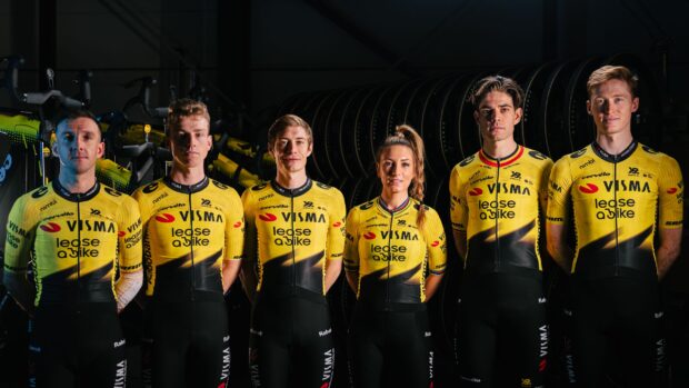 'Una segunda piel': Visma-Lease a Bike revela el nuevo y sorprendente kit de carreras Nimbl para 2026