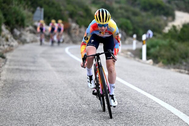 DENIA, SPAIN - DECEMBER 12: Nienke Vinke of The Netherlands and Team SD Worx - Protime during the training camp of the Team SD Worx - Protime 2026 on December 12, 2025 in Denia, Spain. (Photo by Dario Belingheri/Getty Images)