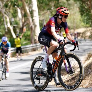 CAMPBELLTOWN, AUSTRALIA - JANUARY 19: Nina Buijsman of the Netherlands and Team Human Powered Health competes during the 10th Santos Women's Tour Down Under 2026, Stage 3 a 126.5km stage from Norwood to Campbelltown / #UCIWWT / on January 19, 2026 in Campbelltown, Australia. (Photo by Con Chronis/Getty Images)