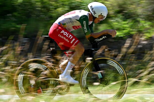 Germán Darío Gómez during a 2025 race