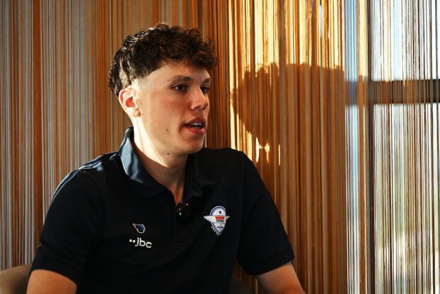 CALPE, SPAIN - JANUARY 08: Paul Magnier of France during the Team Soudal Quick-Step 2026, Media Day on January 08, 2026 in Calpe, Spain. (Photo by Tim de Waele/Getty Images)