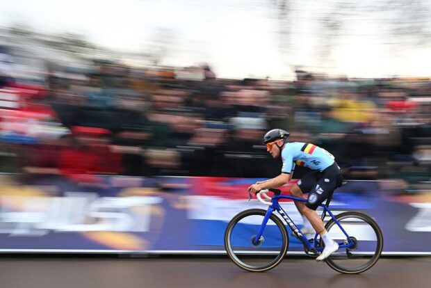 HULST, NETHERLANDS - FEBRUARY 01: Thibau Nys of Belgium competes during the 77th UCI Cyclo-Cross World Championships 2026 - Men&amp;apos;s Elite / #UCIWT / on February 01, 2026 in Hulst, Netherlands. (Photo by Luc Claessen/Getty Images)