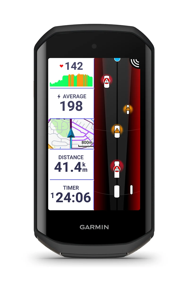 Una luz trasera de radar Garmin