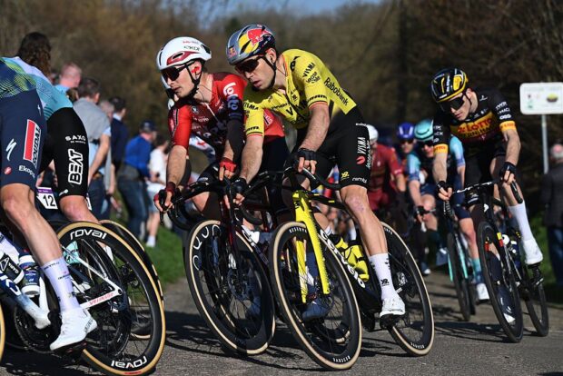 DOUR, BELGIUM - MARCH 03: Wout van Aert of Belgium and Team Visma