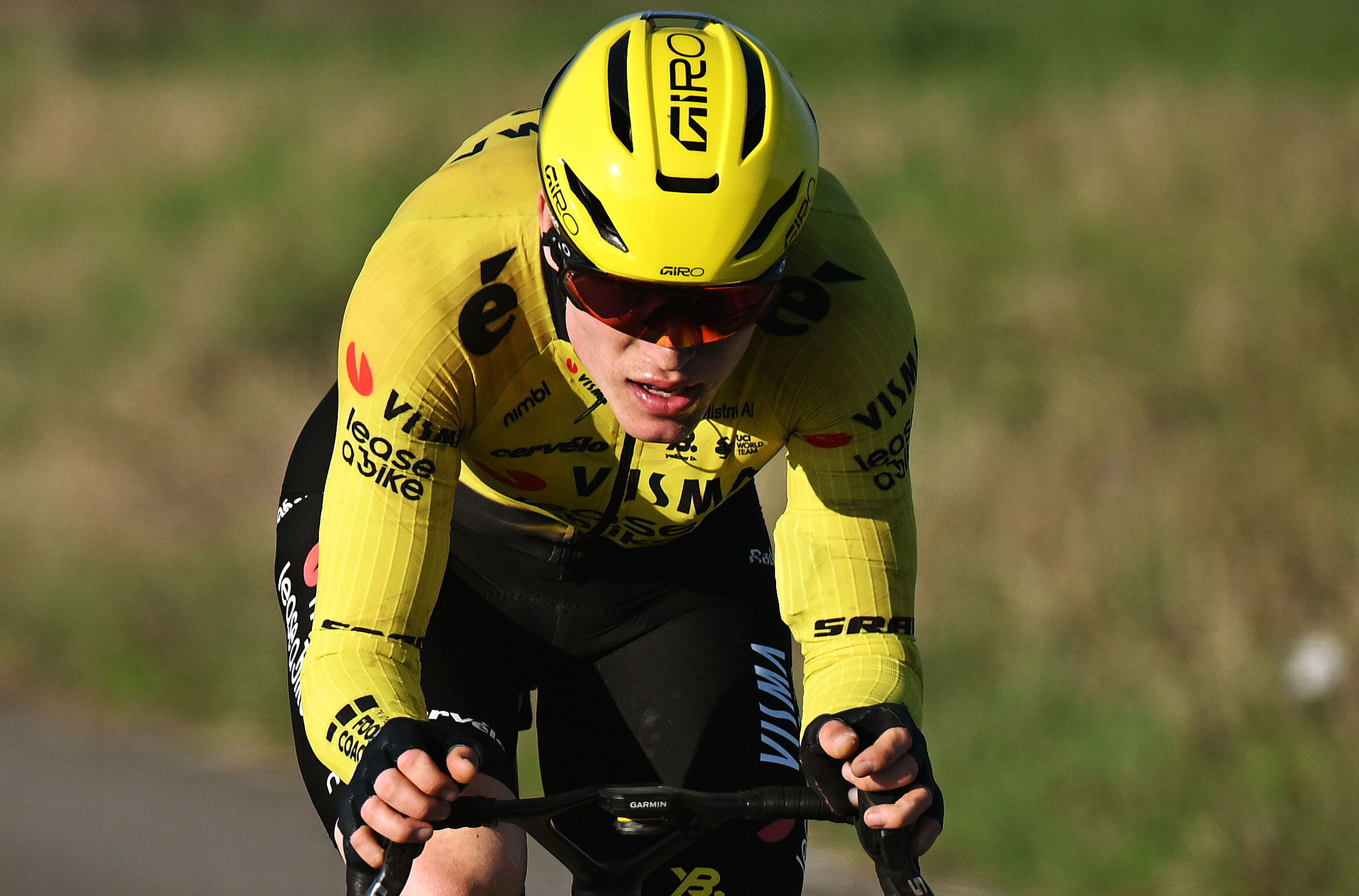 Per Strand Hagenes cabalgando solo en Le Samyn