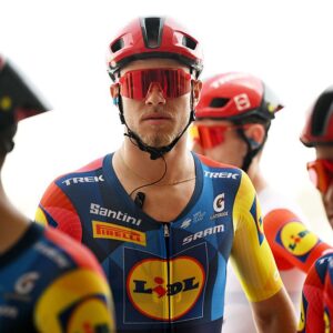 ABU DHABI, UNITED ARAB EMIRATES - FEBRUARY 16: Jonathan Milan of Italy and Team Lidl - Trek prior to the 8th UAE Tour 2026, Stage 1 a 144km stage from Madinat Zayed Majlis to Liwa Palace on February 16, 2026 in Abu Dhabi, United Arab Emirates. (Photo by Tim de Waele/Getty Images)