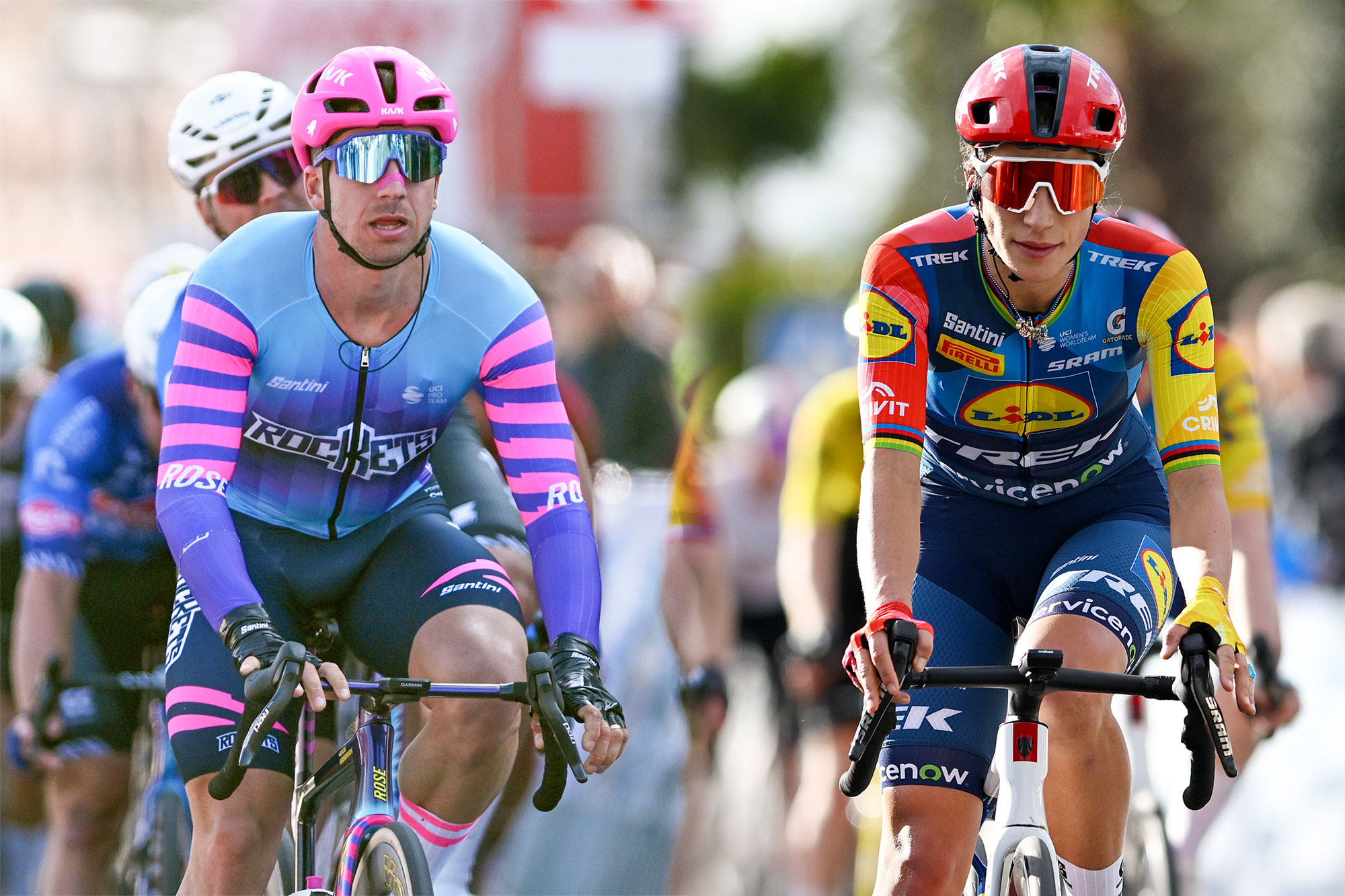 Dylan Groenewegen (Unibet Rose Rockets) y Elisa Balsamo (Lidl-Trek) se encuentran entre los contendientes para la Ronde Van Brugge 2026