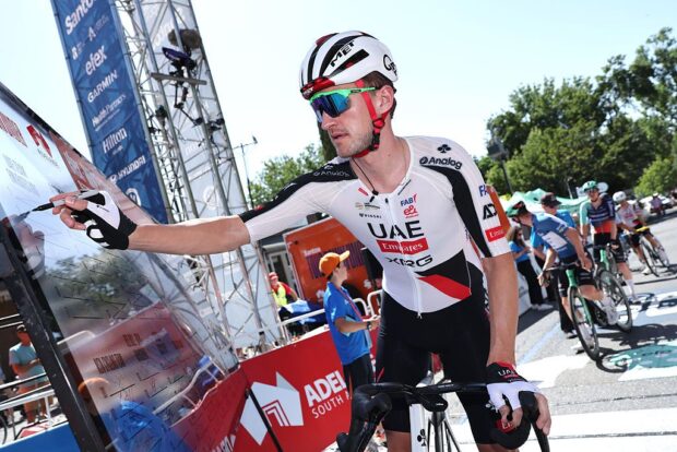 Mikkel Bjerg signs on at a race early in 2026