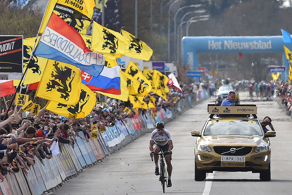 Ciclismo: 100ª Vuelta a Flandes 2016 Llegada / SAGAN Peter (ESK)/ Brujas - Oudenaarde (255 km)/ Ronde van Vlaanderen Vuelta a Flandes RVV Brujas / &copy; Tim De Waele