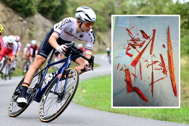 "Tuve mucha suerte": un corredor alemán sufrió un accidente en la pista con un trozo de madera de 50 cm alojado en su cadera