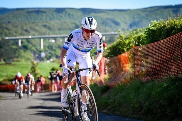 Dutch Demi Vollering of FDJ United-SUEZ pictured in action at La Redoute during the women elite race of the Liege-Bastogne-Liege UCI World Tour one day cycling race, 156km from Bastogne to Liege, Sunday 26 April 2026. BELGA PHOTO ELIAS ROM (Photo by ELIAS ROM / BELGA MAG / Belga via AFP)