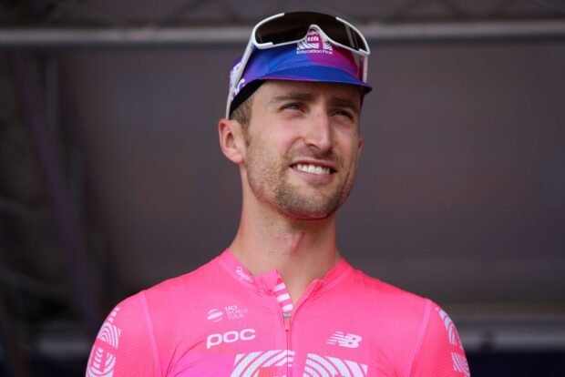 Taylor Phinney during his final season as a professional road racer in 2019