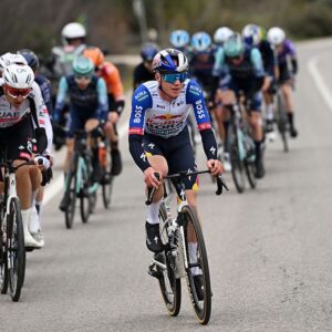 UBEDA, SPAIN - FEBRUARY 16: Maxim Van Gils of Belgium and Team Red Bull - BORA - hansgrohe competes during the 5th Clasica Jaen Paraiso Interior 2026 a 154.2km one day race from Ubeda to Ubeda on February 16, 2026 in Ubeda, Spain. (Photo by Dario Belingheri/Getty Images)
