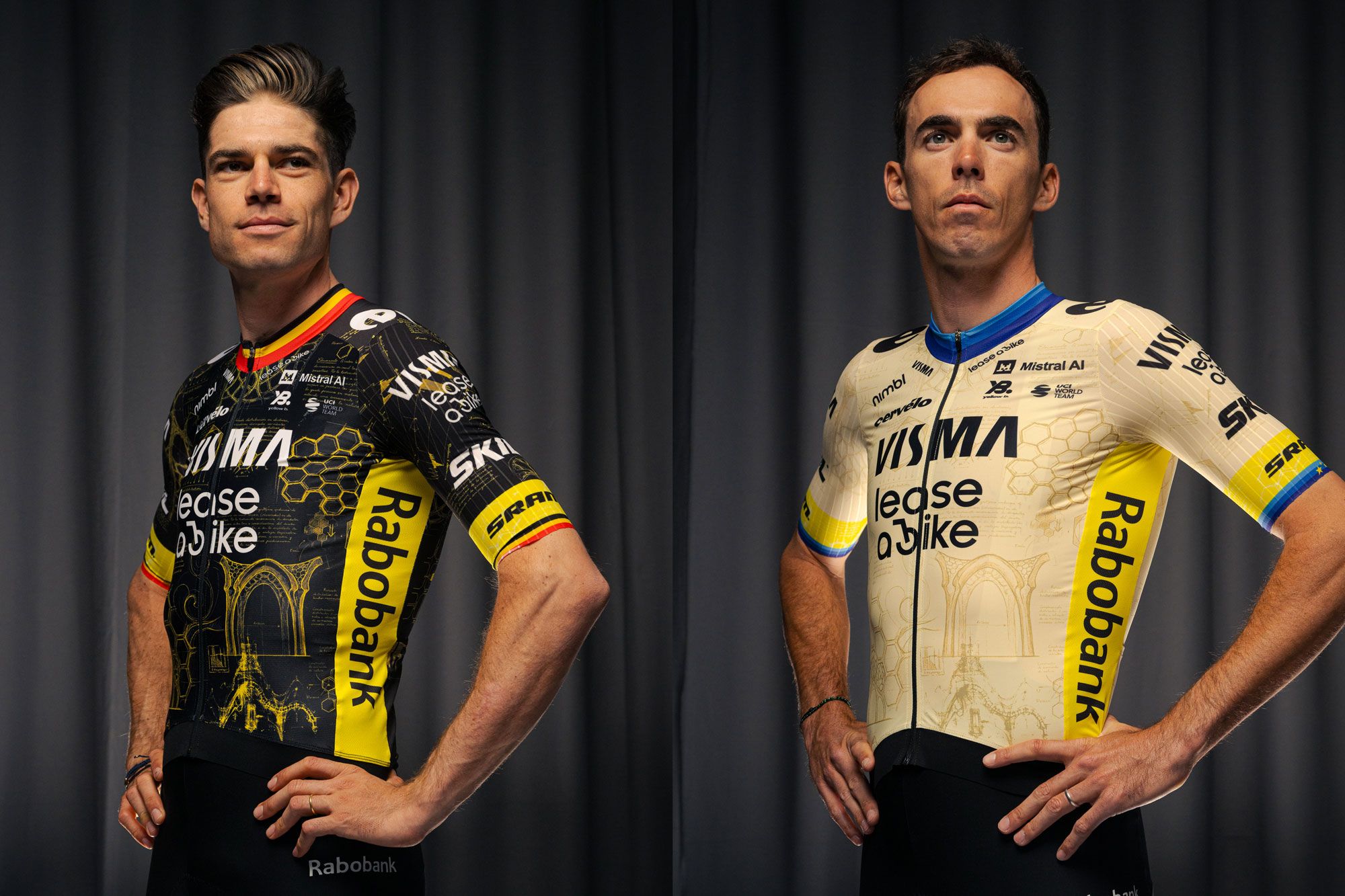 Visma-Lease a Bike presenta diseños de camisetas del Tour de Francia inspirados en Gaudí antes de la Gran Départ en Barcelona
