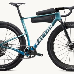 A blue Factor Sarana gravel bike