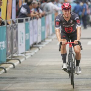 KUALA LUMPUR, MALAYSIA - 2024/10/03: Arvid de Kleijn from Tudor Pro Cycling Team seen during the warm up session for Stage 5 of the Le Tour De Langkawi. Le Tour De Langkawi 2024 is a road cycling stage rage which is part of 2024 UCI ProSeries. This is the 28th edition of tour de Langkawi and it will held from 29th September until 6th October. (Photo by Faris Hadziq/SOPA Images/LightRocket via Getty Images)