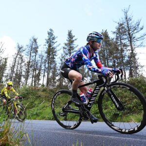 A CORUNA, SPAIN - MAY 05: Neve Bradbury of Australia and Team CANYON//SRAM zondacrypto competes during the 12th La Vuelta Femenina 2026, Stage 3 a 121.2km stage from Padron to A Coruna / #UCIWWT / on May 05, 2026 in Padron, Spain. (Photo by Szymon Gruchalski/Getty Images)