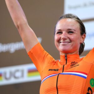 Cycling: 90th Road World Championships 2017 / Women Elite Road RacePodium / Chantal BLAAK (NED) Gold Medal Celebration / Bergen - Bergen (152,8km) / RR / Bergen / RWC / © Tim De Waele