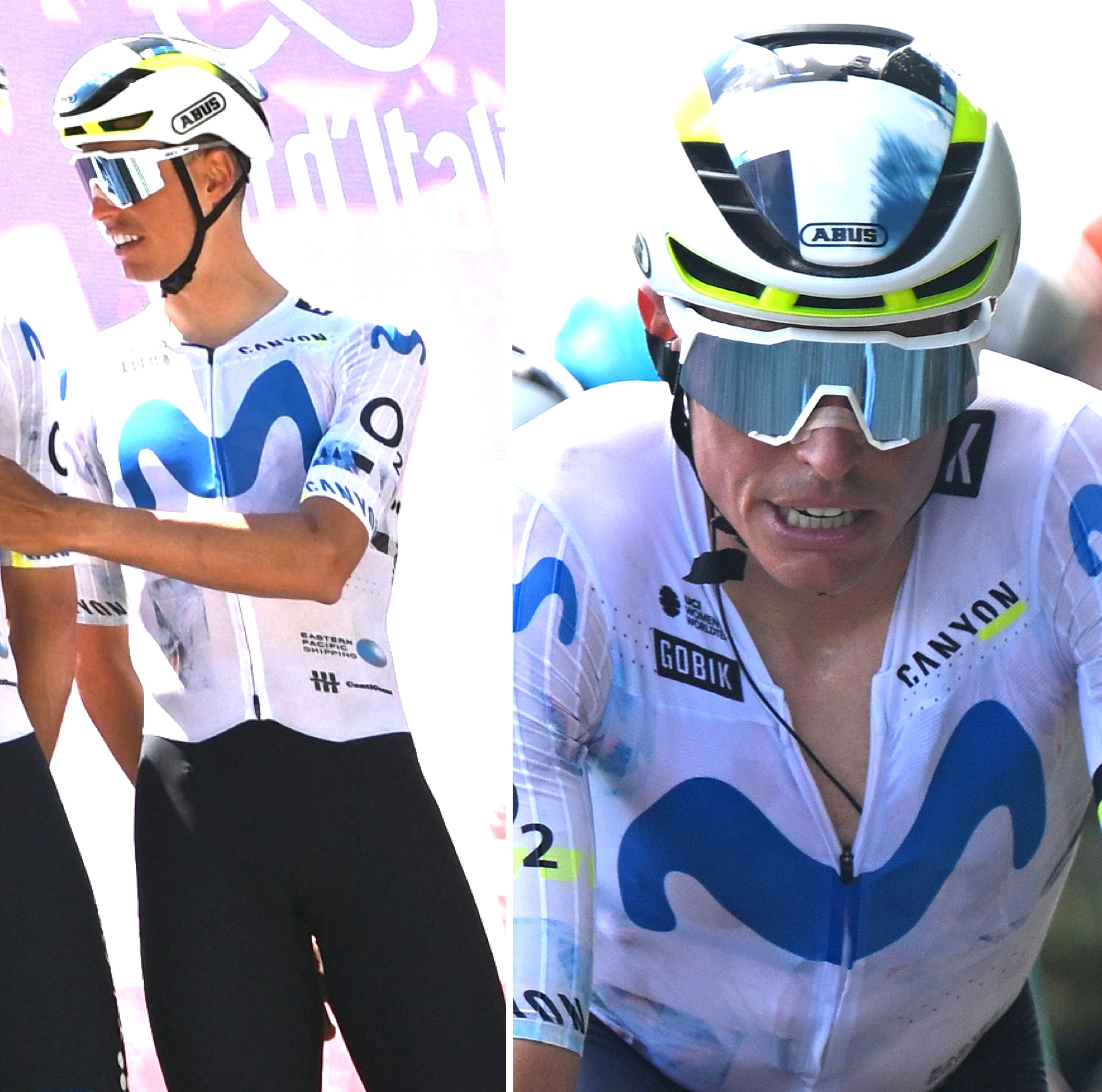 COSENZA, ITALIA - 12 DE MAYO: Enric Mas de España y Team Movistar compite durante el 109º Giro d'Italia 2026, Etapa 4, una etapa de 138 km desde Catanzaro a Cosenza / #UCIWT / el 12 de mayo de 2026 en Cosenza, Italia. (Foto de Tim de Waele/Getty Images)