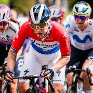 MAASTRICHT, NETHERLANDS - APRIL 19: Lorena Wiebes of Team SD Worx Protime of Netherlands during the match between Amstel Gold Race v Women Elite at the Vrijhof on April 19, 2026 in Maastricht Netherlands (Photo by Pim Waslander/Soccrates/Getty Images)