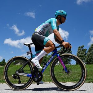 Enrico Zanoncello of Italy and Team Bardiani CSF 7 Saber prior to the 109th Giro d'Italia 2026, Stage 4 a 138km stage from Catanzaro to Cosenza