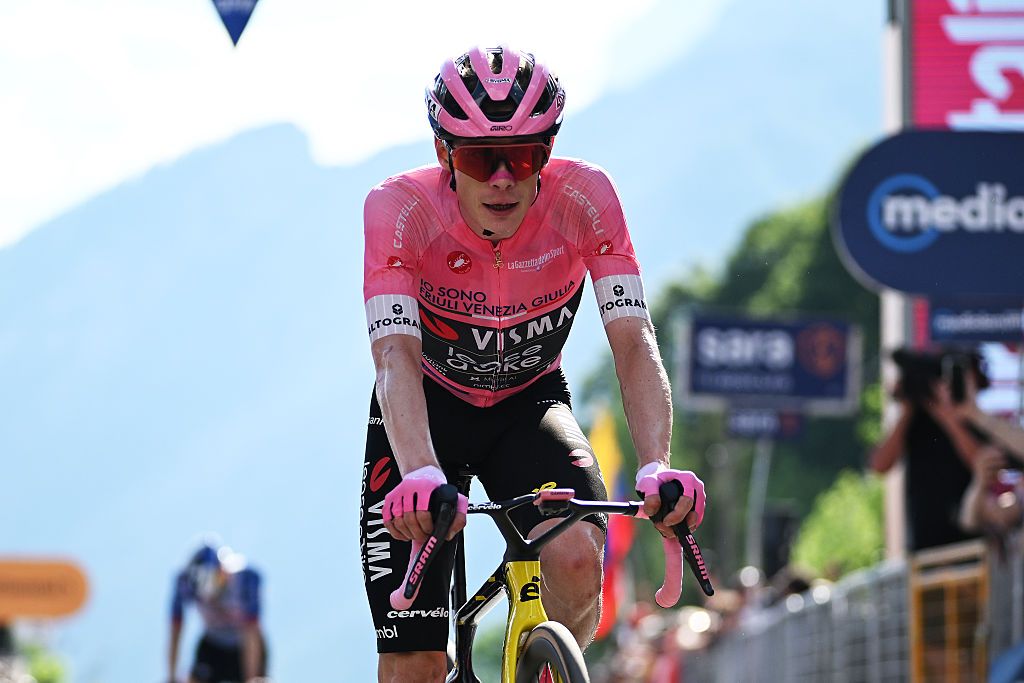 ALLEGHE, ITALY - MAY 29: Jonas Vingegaard of Denmark and Team Visma
