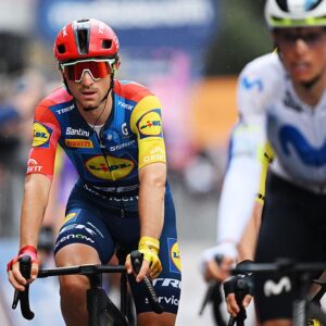 Giulio Ciccone finishes stage 6 of the Giro d'Italia 2026, Stage 6