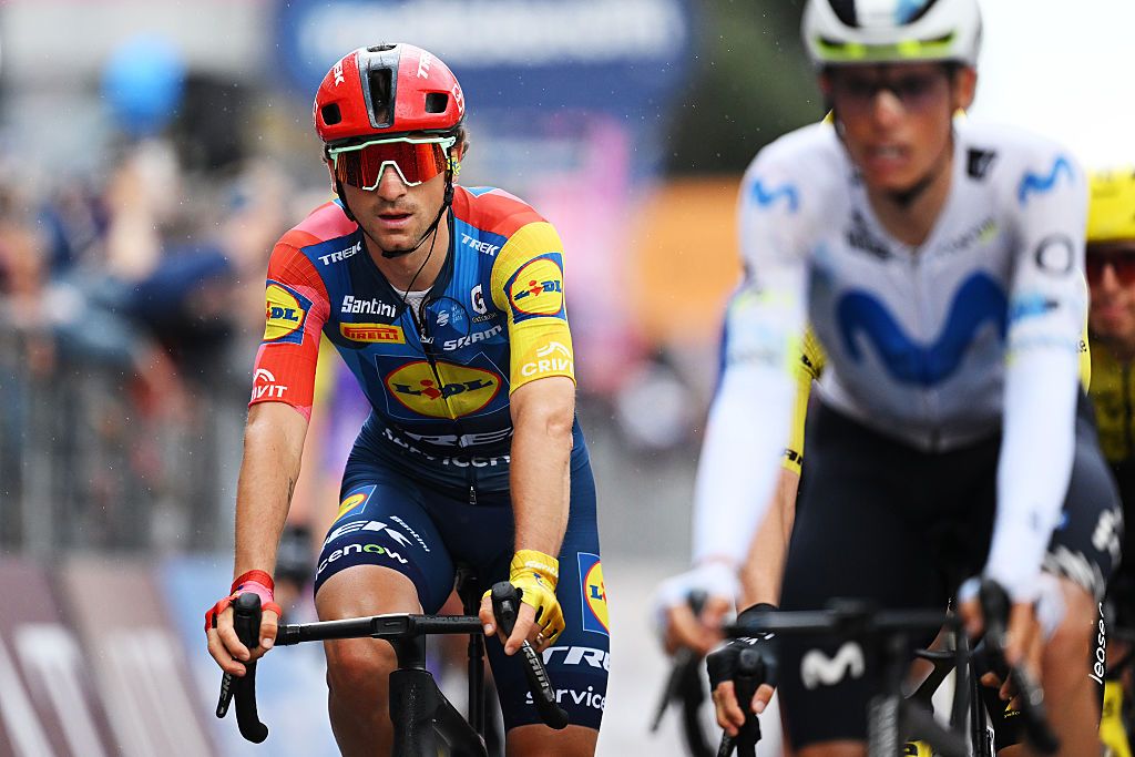 Giulio Ciccone finishes stage 6 of the Giro d'Italia 2026, Stage 6