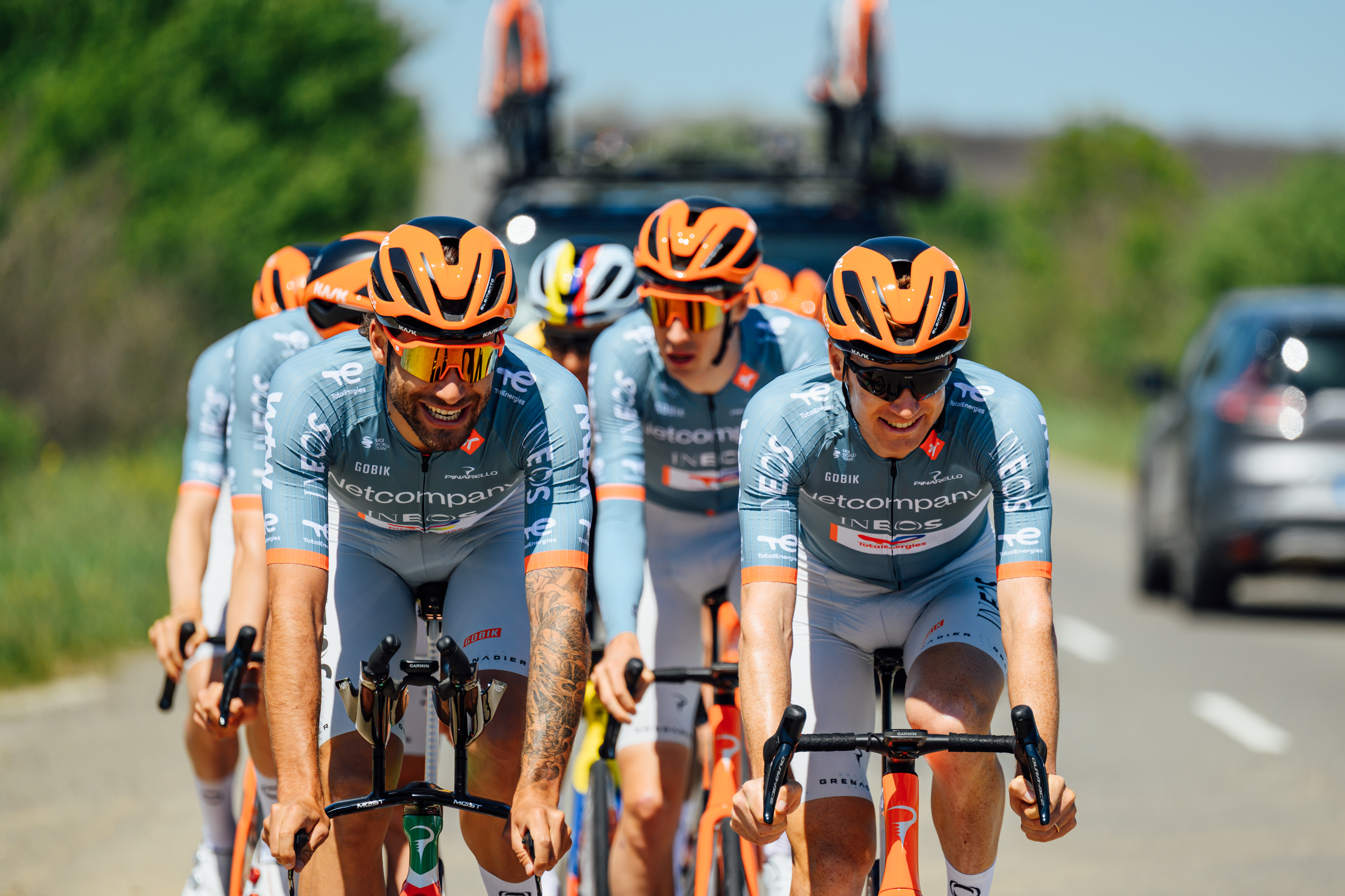 Netcompany Ineos entrena en Bulgaria antes del Giro de Italia Grande Partenza