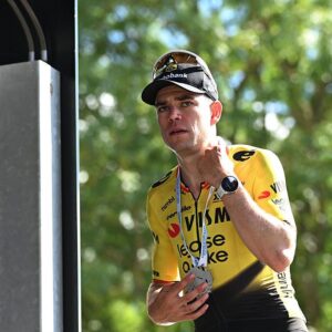 VILLARS-LES-DOMBES, FRANCE - JUNE 11: Wout van Aert of Belgium and Team Visma