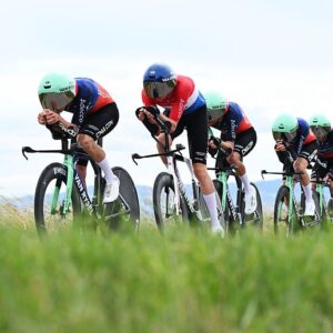 2026 Tour Auvergne-Rhône-Alpes stage 3: Decathlon CMA CGM during the team time trial