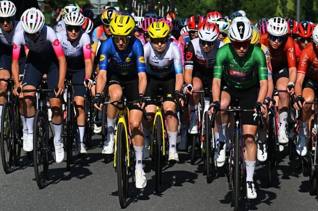 Lauren Dickson of Great Britain and Team FDJ United - SUEZ in the Green Mountain Jersey during the Tour de Suisse