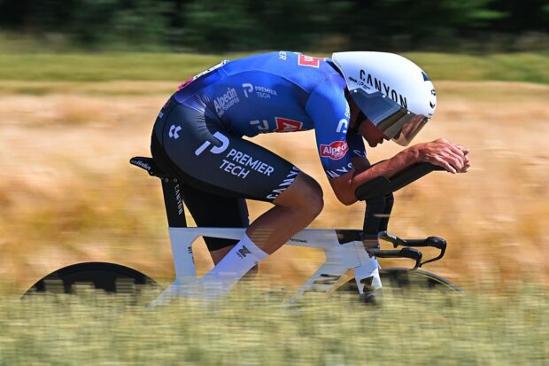 2026 Tour de Suisse: Mathieu van der Poel during the stage 4 time trial