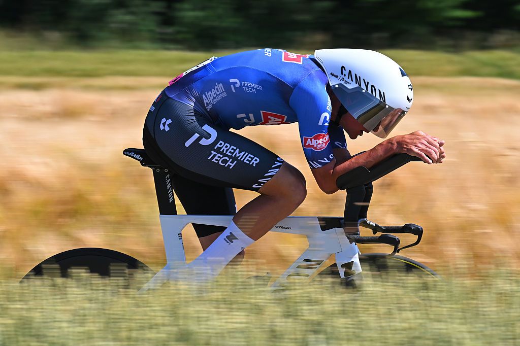 2026 Tour de Suisse: Mathieu van der Poel during the stage 4 time trial