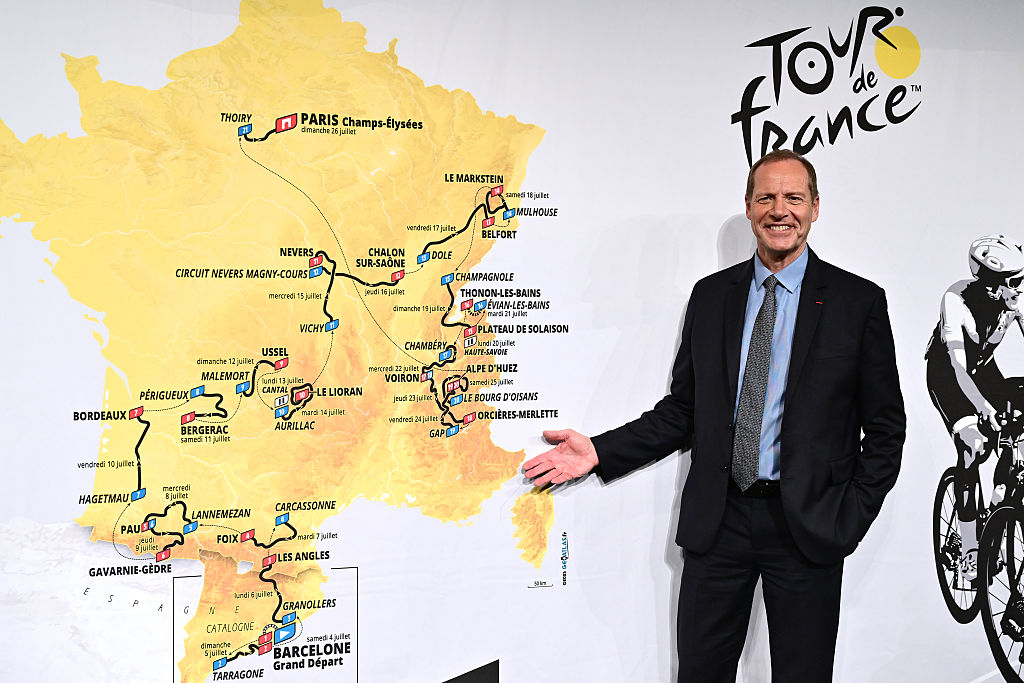 PARÍS, FRANCIA - 23 DE OCTUBRE: Christian Prudhomme de Francia Director de Le Tour de France durante el 113º Tour de Francia y Tour de Francia. 5to Tour de Francia Femmes 2026 – Presentación Oficial del Recorrido / #UCIWT / #UCIWWT / el 23 de octubre de 2025 en París, Francia. (Foto de Billy Ceusters/Getty Images)