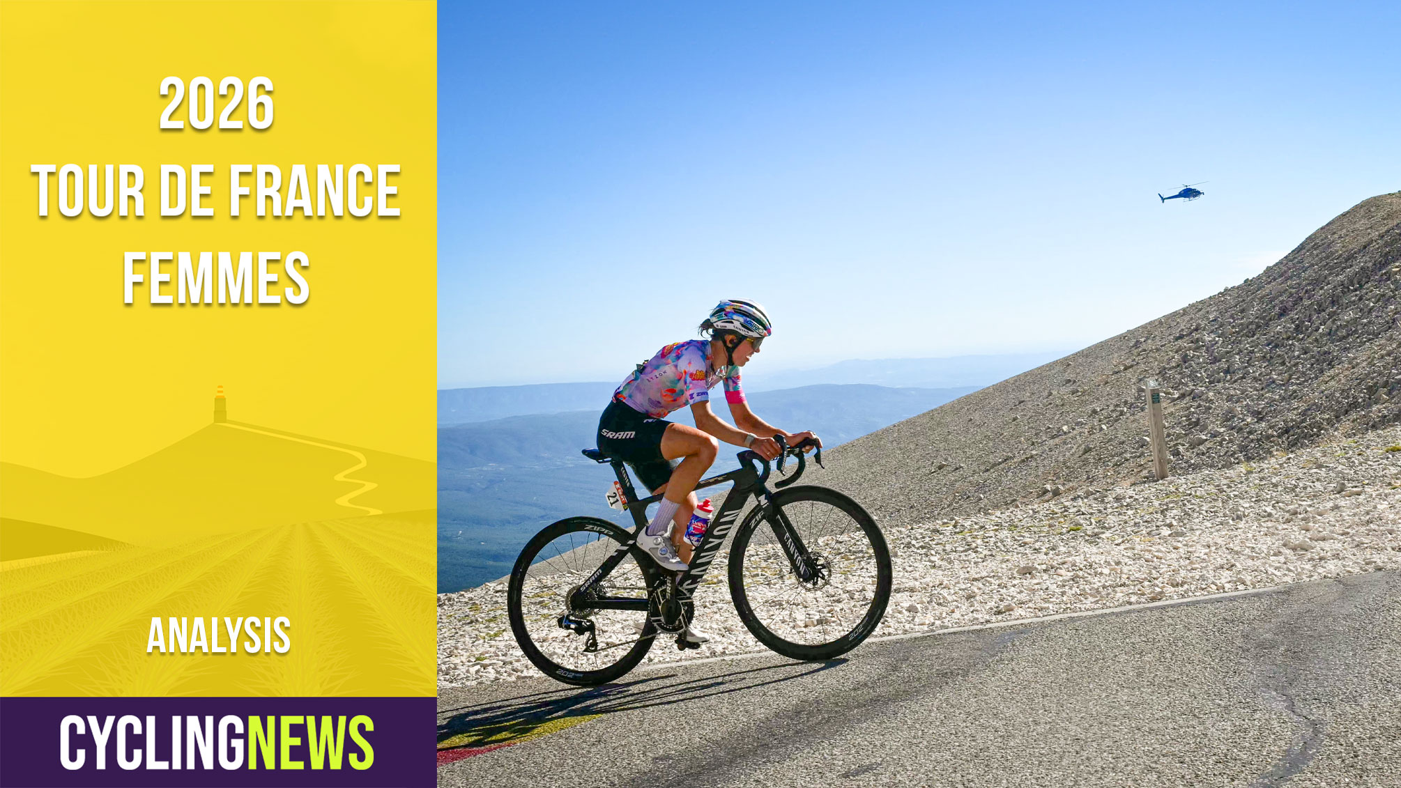 La ciclista polaca de Canyon-SRAM, Katarzyna Niewiadoma, recorre el ascenso del Mont Ventoux al final de la séptima (de 9) etapa de la quinta edición de la carrera ciclista femenina del Tour de Francia, 146,8 km desde Voulte-sur-Rhone hasta el Mont Ventoux, en el Mont Ventoux, sureste de Francia, el 7 de agosto de 2026. (Foto de NICOLAS TUCAT/AFP vía Getty Images)