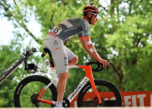 Dorian Godon (Netcompany INEOS) before stage 13 of the 2026 Tour de France in Dole, France. (Photo by Dario Belingheri/Getty Images)