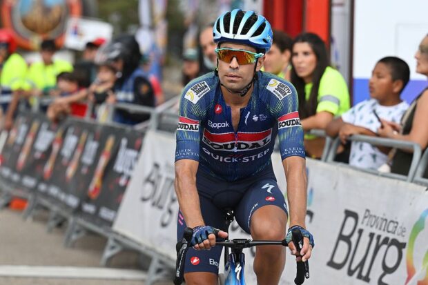 Mikel Landa (Soudal-QuickStep) during the 2026 Vuelta a Burgos 2026, in Lagunas de Neila, Spain. (Photo by Antonio Baixauli/Getty Images)