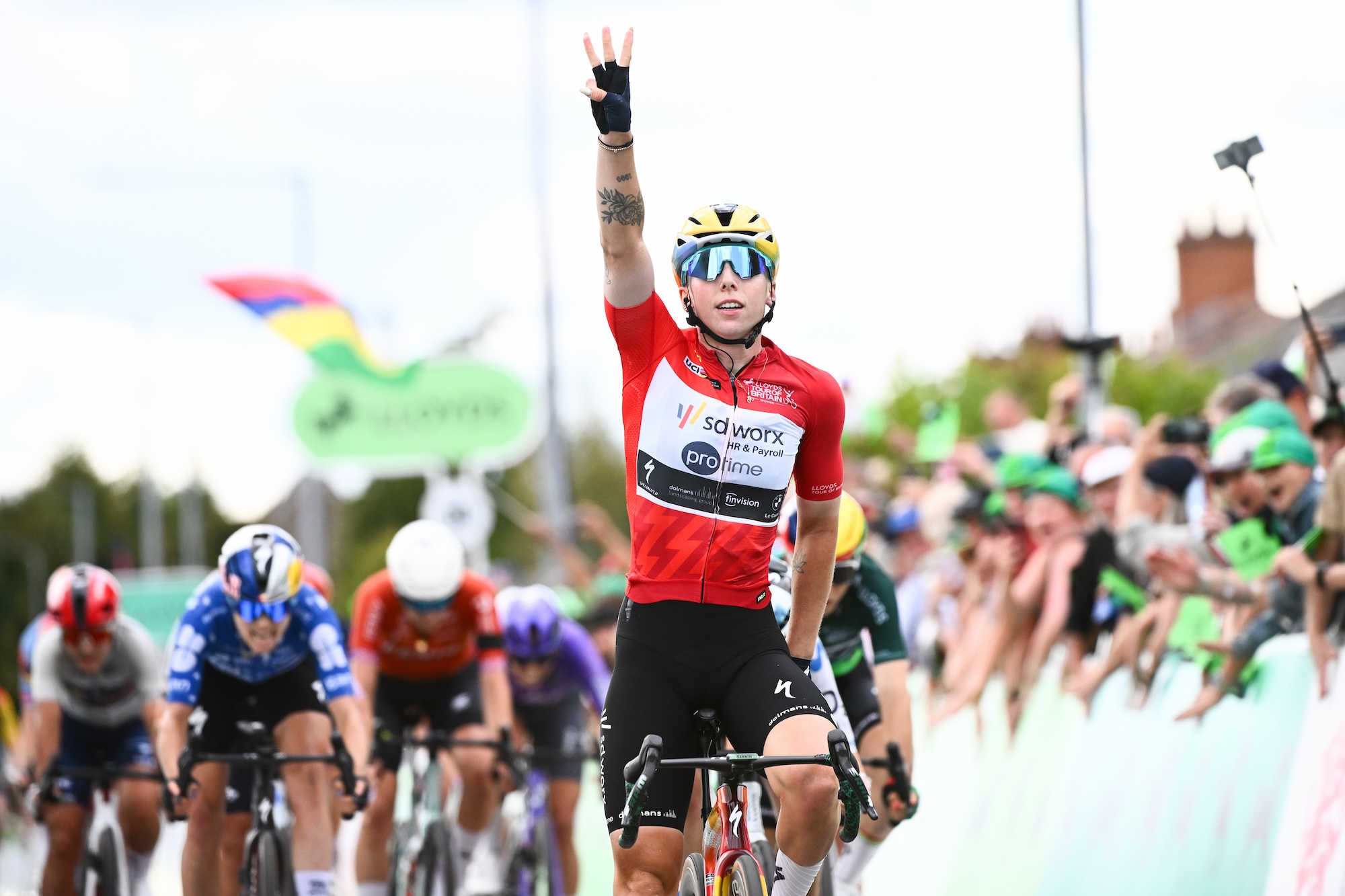 Lorena Wiebes (Team SD Worx - Protime), ganadora de la etapa 4 del Tour de Gran Bretaña