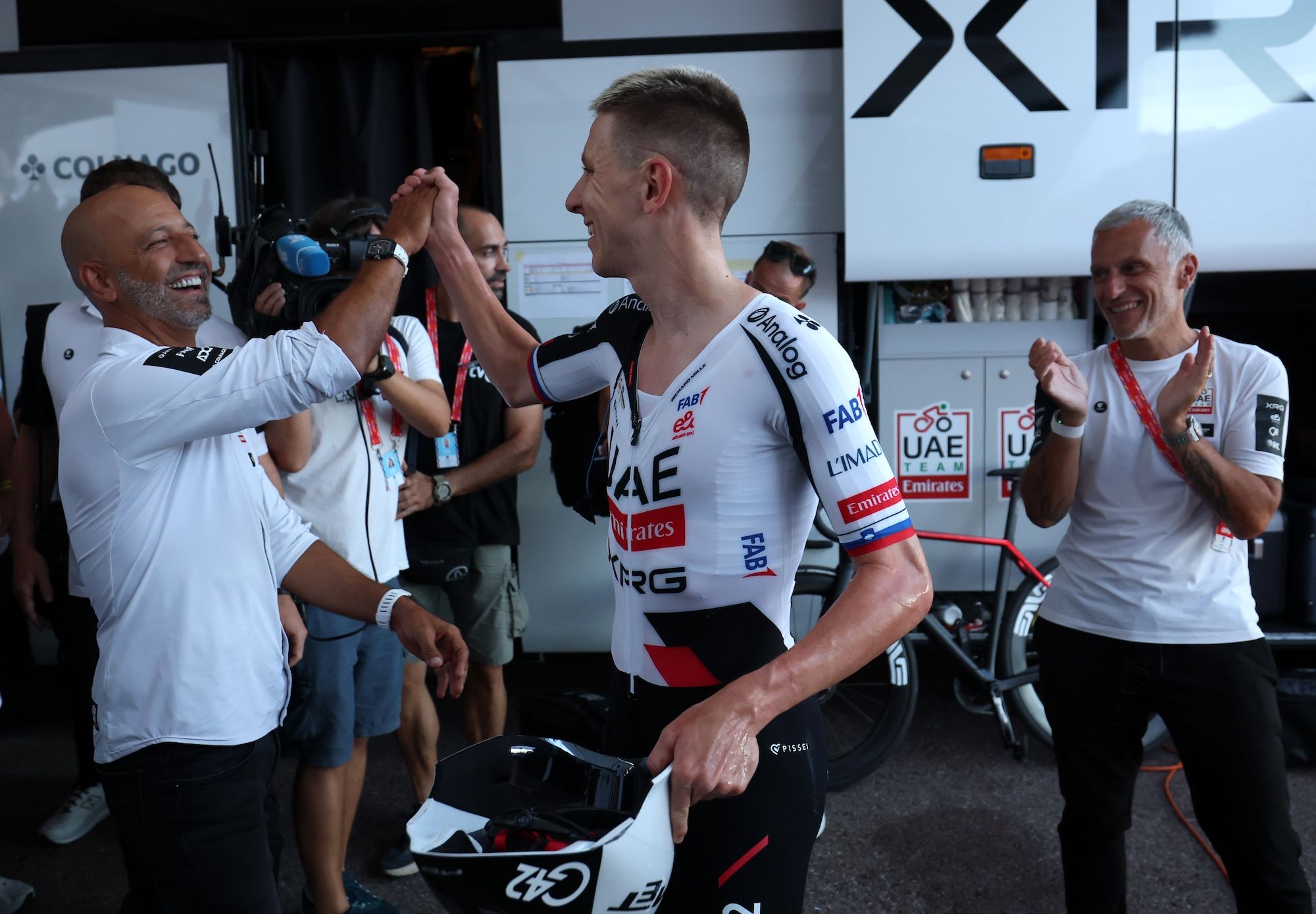 'Es un margen pequeño, pero una victoria es una victoria': Tadej Pogačar celebra la cuarta victoria de etapa de su carrera y su primera ventaja en la Vuelta a España