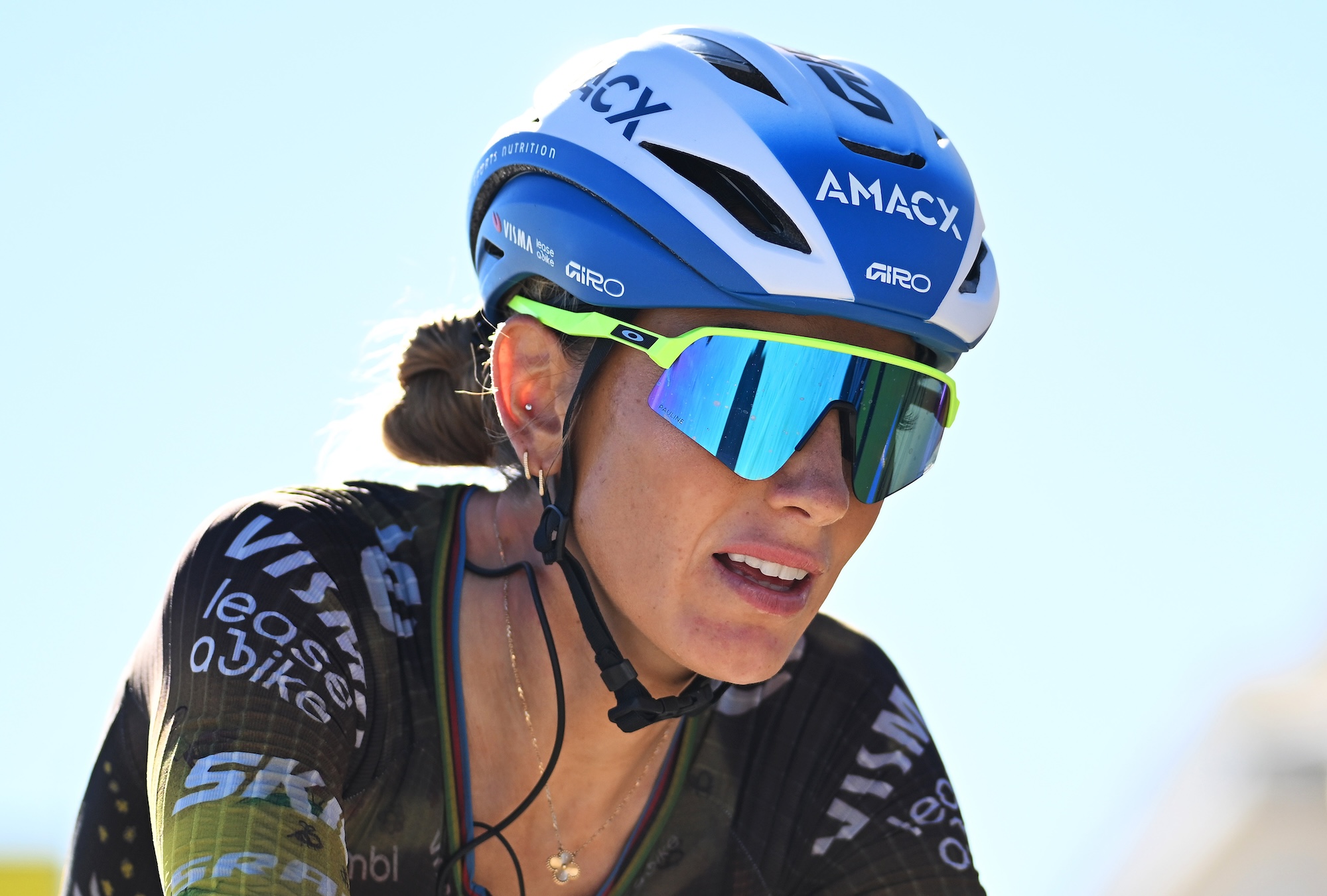 MONT VENTOUX, FRANCIA - 7 DE AGOSTO: Pauline Ferrand-Prevot de Francia y Team Visma | Lease a Bike Women cruza la línea de meta durante el 5to Tour de Francia Femmes 2026, Etapa 7, una etapa de 146,8 km desde La Voulte-sur-Rhone hasta Mont Ventoux 1901m / #UCIWWT / el 7 de agosto de 2026 en Mont Ventoux, Francia. (Foto de Tim de Waele/Getty Images)
