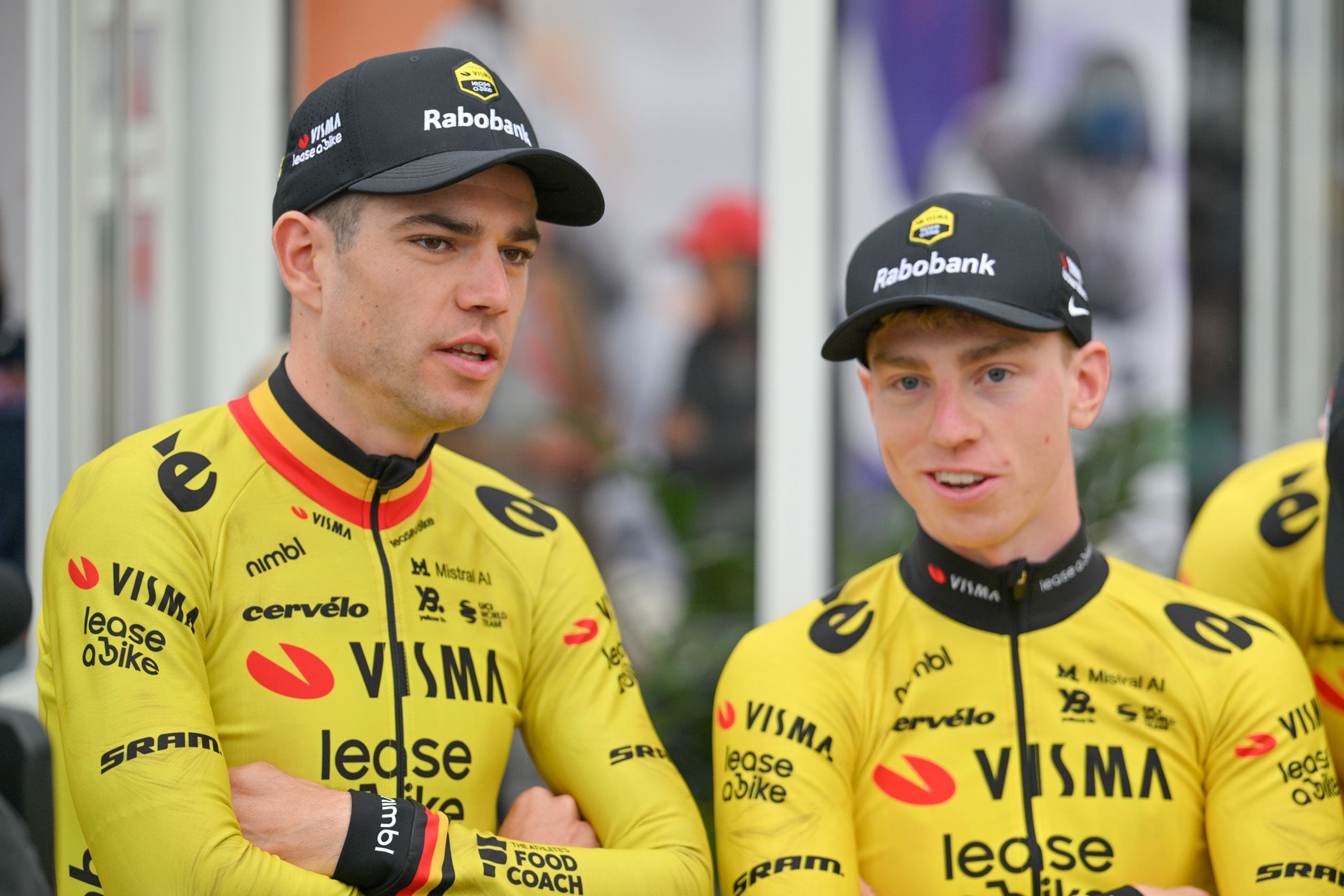 Visma-Lease a Bike estará dirigida por Wout van Aert, Matthew Brennan y Sepp Kuss en la Vuelta a España