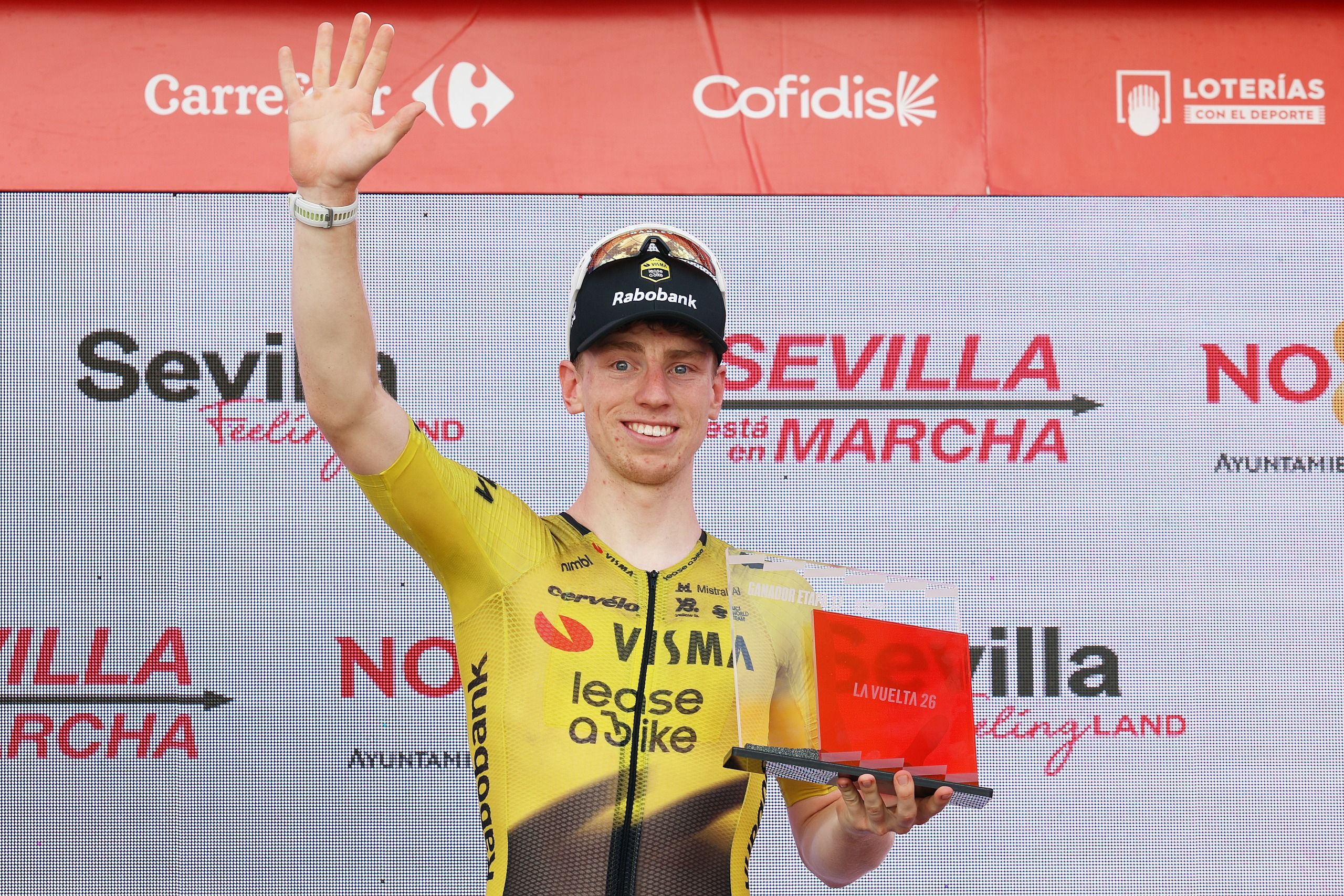 "Eso realmente no sienta nada bien": Matthew Brennan, incrédulo después del quinto triunfo en la Vuelta a España y rompiendo el récord de victorias de etapa del Gran Tour de Visma.