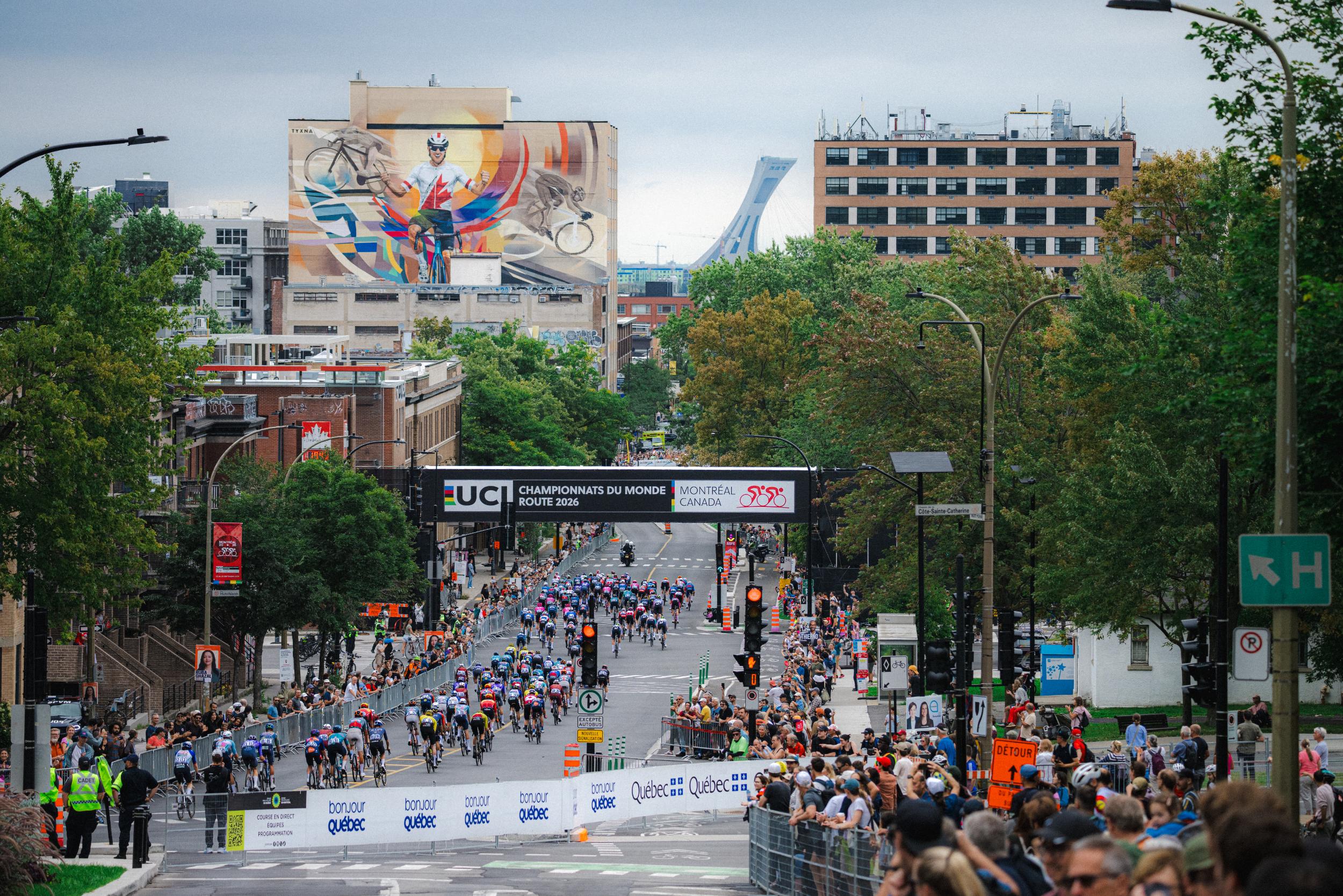 Plano general de Montreal durante el Gran Premio Ciclista de Montreal de 2026