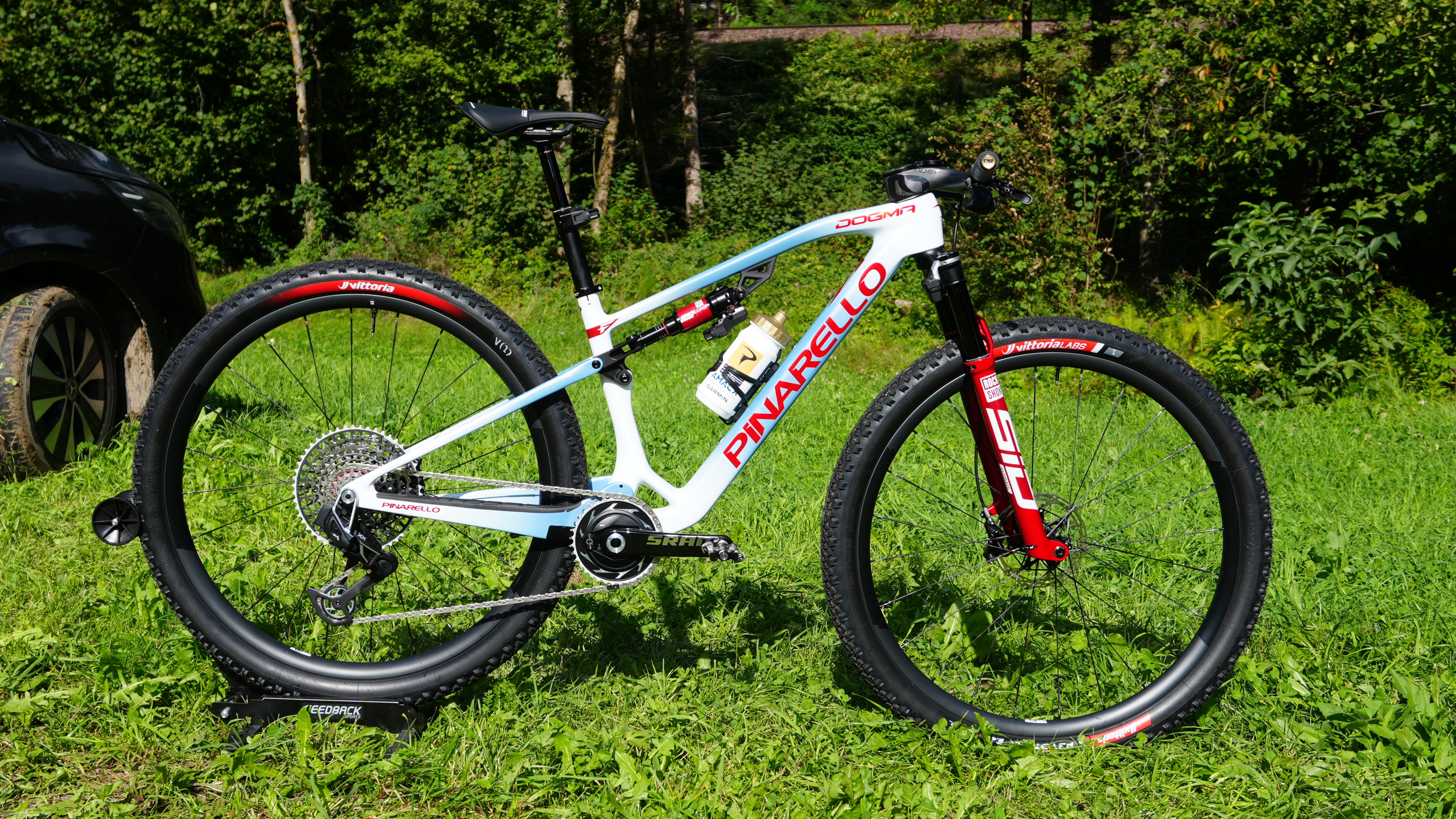 La bicicleta de montaña Pinarello XC 2026 de Tom Pidcock del campeonato mundial de Val di Sole 